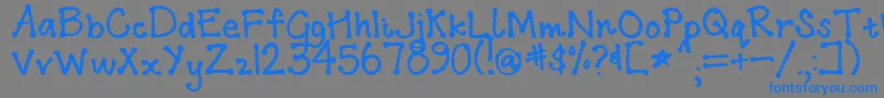 Addisababa Font – Blue Fonts on Gray Background