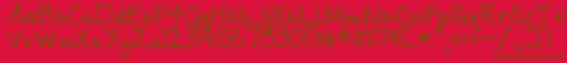Addisababa Font – Brown Fonts on Red Background