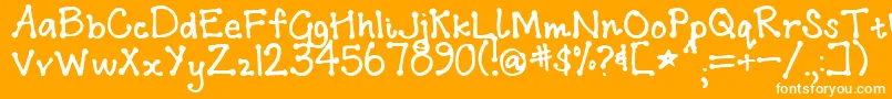 Addisababa Font – White Fonts on Orange Background