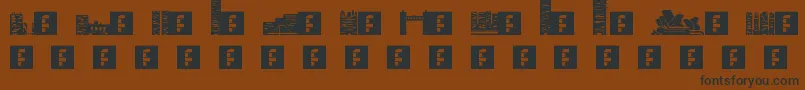 Skylife Font – Black Fonts on Brown Background