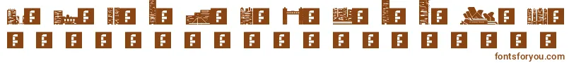 Шрифт Skylife – коричневые шрифты на белом фоне