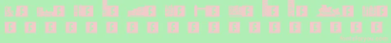 Skylife Font – Pink Fonts on Green Background