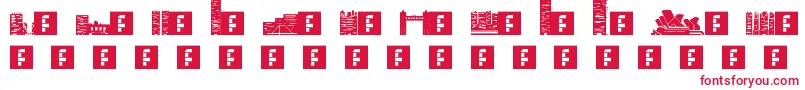Skylife Font – Red Fonts on White Background