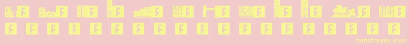 Skylife Font – Yellow Fonts on Pink Background