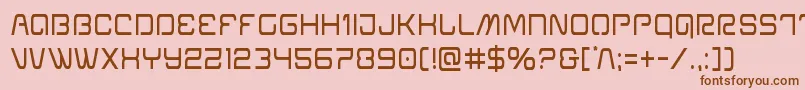 Шрифт Miraclemercurycond – коричневые шрифты на розовом фоне