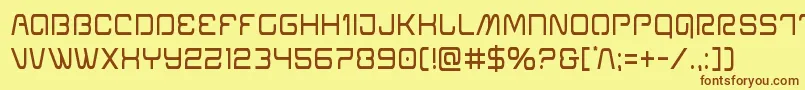 Miraclemercurycond-fontti – ruskeat fontit keltaisella taustalla