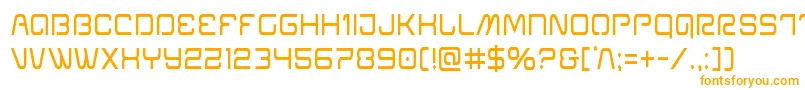 Miraclemercurycond-fontti – oranssit fontit valkoisella taustalla