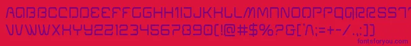 Шрифт Miraclemercurycond – фиолетовые шрифты на красном фоне