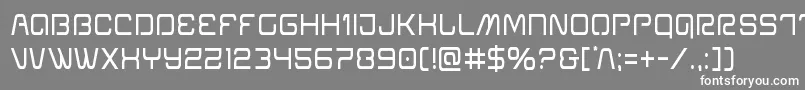 Шрифт Miraclemercurycond – белые шрифты на сером фоне