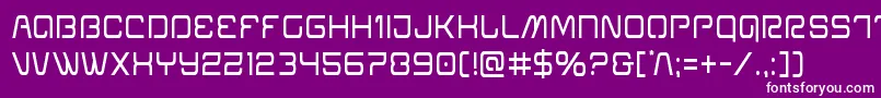 フォントMiraclemercurycond – 紫の背景に白い文字