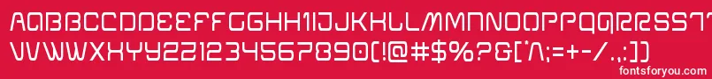 Шрифт Miraclemercurycond – белые шрифты на красном фоне