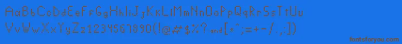 Crystallightning Font – Brown Fonts on Blue Background