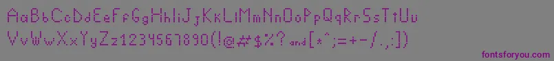 Crystallightning Font – Purple Fonts on Gray Background