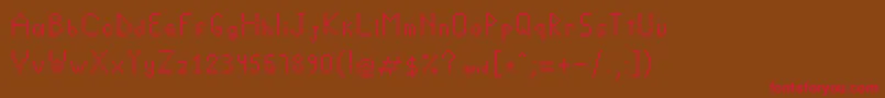 Crystallightning Font – Red Fonts on Brown Background