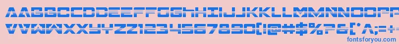 Więcej informacji o czcionce Transamericahalf Czcionka Transamericahalf – niebieskie czcionki na różowym tle