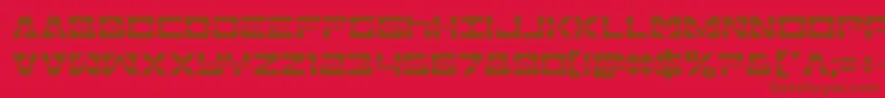 Transamericahalf Font – Brown Fonts on Red Background