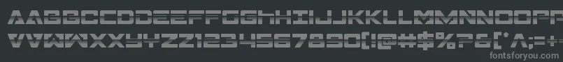 Transamericahalf Font – Gray Fonts on Black Background