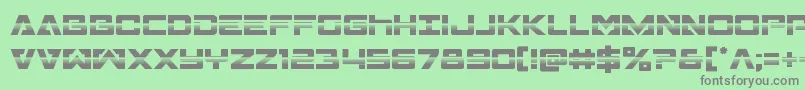 Transamericahalf Font – Gray Fonts on Green Background