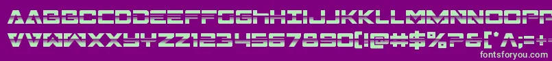 Transamericahalf Font – Green Fonts on Purple Background