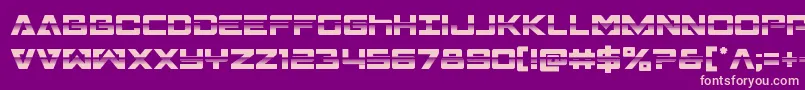 Transamericahalf Font – Pink Fonts on Purple Background