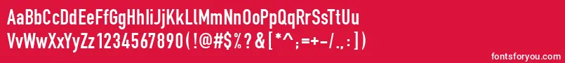 FetteEngschriftRegular Font – White Fonts on Red Background