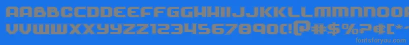 Soldieracadexpand Font – Gray Fonts on Blue Background