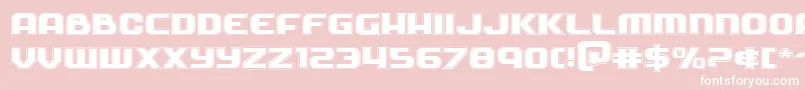 Soldieracadexpand Font – White Fonts on Pink Background