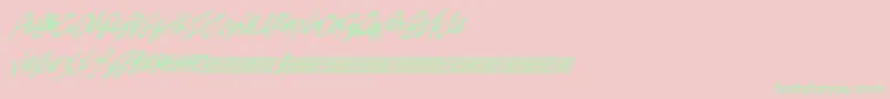 Swingers Font – Green Fonts on Pink Background