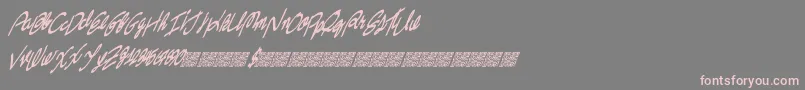 Swingers Font – Pink Fonts on Gray Background