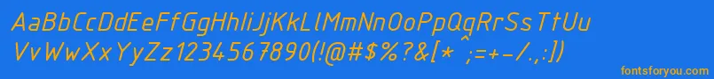 Más sobre la fuente IsocpeurItalic fuente IsocpeurItalic – Fuentes Naranjas Sobre Fondo Azul