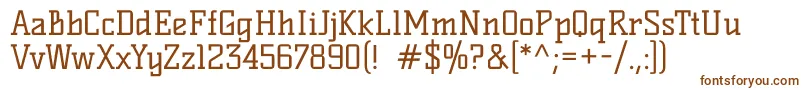 Шрифт KellySlab – коричневые шрифты на белом фоне
