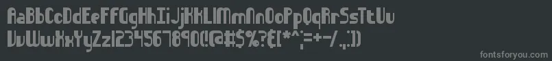 Sideways Font – Gray Fonts on Black Background