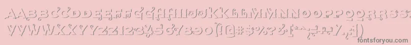 Шрифт Agreloyout1 – серые шрифты на розовом фоне