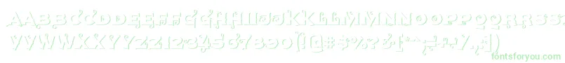 Шрифт Agreloyout1 – зелёные шрифты