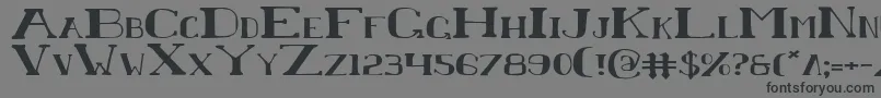 ChardinDoihleExpanded Font – Black Fonts on Gray Background