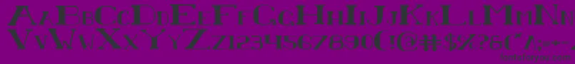 ChardinDoihleExpanded Font – Black Fonts on Purple Background