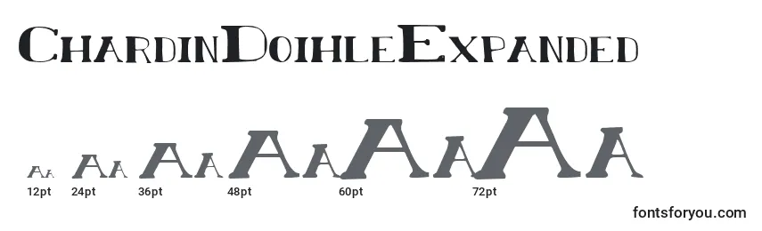 ChardinDoihleExpanded Font Sizes