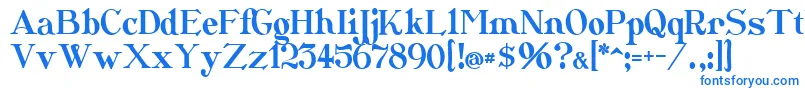 Шрифт Catshop – синие шрифты