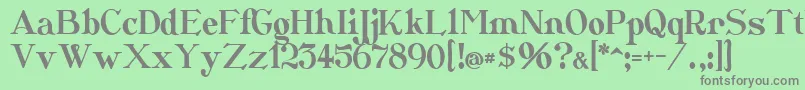 Catshop Font – Gray Fonts on Green Background