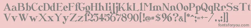 Catshop-Schriftart – Graue Schriften auf rosa Hintergrund