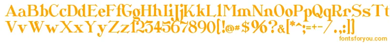 Шрифт Catshop – оранжевые шрифты на белом фоне