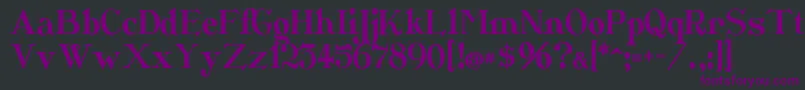 フォントCatshop – 黒い背景に紫のフォント