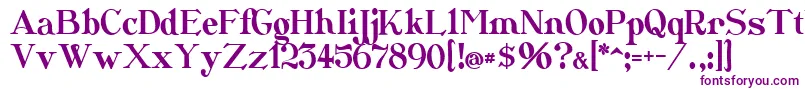 Catshop-fontti – violetit fontit valkoisella taustalla