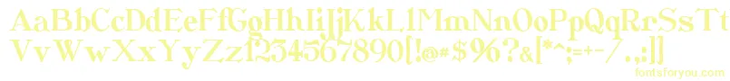 Шрифт Catshop – жёлтые шрифты на белом фоне