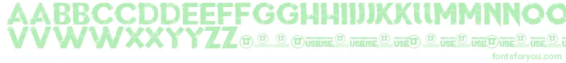 ThisIsWhoWeAre Font – Green Fonts on White Background