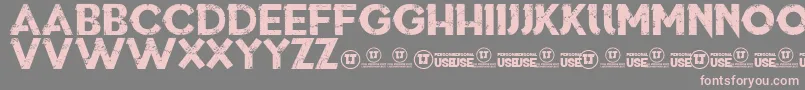 ThisIsWhoWeAre Font – Pink Fonts on Gray Background