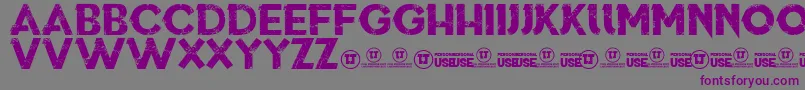 ThisIsWhoWeAre Font – Purple Fonts on Gray Background