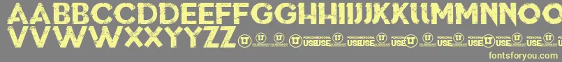 ThisIsWhoWeAre Font – Yellow Fonts on Gray Background