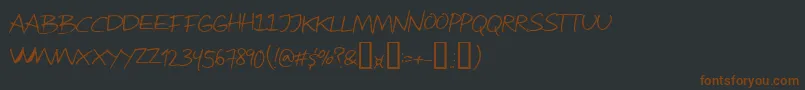 Attract Font – Brown Fonts on Black Background