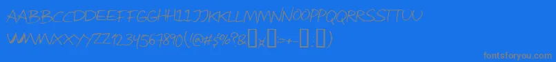 Attract Font – Gray Fonts on Blue Background